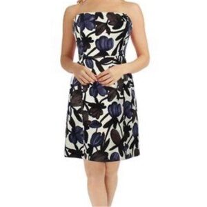 Banana Republic Floral Mini Strapless Dress